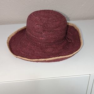 Maybe woven beach travel floppy hat